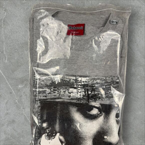 Vintage 2Pac Makaveli Branded Tee Shirt Nose Ring Thug Life Y2K Diamond Chain XL - Picture 7 of 7